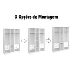 Guarda Roupa Casal 5 Portas 100% Mdf Vicenzo Branco