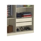 Guarda-roupa Casal 5 Portas 2 Gavetas  Marfim Areia