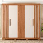 Guarda-roupa Casal 5 Portas 2 Gavetas Com Ripado Sophia Espre