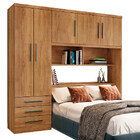 Guarda Roupa Casal 5 Portas 3 Gavetas México Cedro - Saga Dec