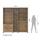 Guarda-roupa Casal 5 Portas 4 Gavetas 100% Mdf Allen 226,7 Cm