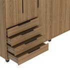 Guarda-roupa Casal 5 Portas 4 Gavetas 100% Mdf Allen 226,7 Cm