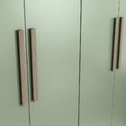 Guarda-roupa Casal 5 Portas 4 Gavetas Com Espelho Nogueira/ve