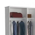 Guarda-roupa Casal 5 Portas 975p  Branco