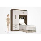 Guarda-roupa Casal 5 Portas Com Baú Cancun  Jequitibá/off Whi