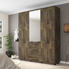 Guarda Roupa Casal 5 Portas Com Espelho E 4 Gavetas Las Vegas