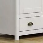 Guarda Roupa Casal 5 Portas Com Espelho Madeira Maciça 9128 F