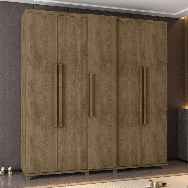 Guarda-roupa Casal 5 Portas Com Sapateira E 3 Gavetas Munique