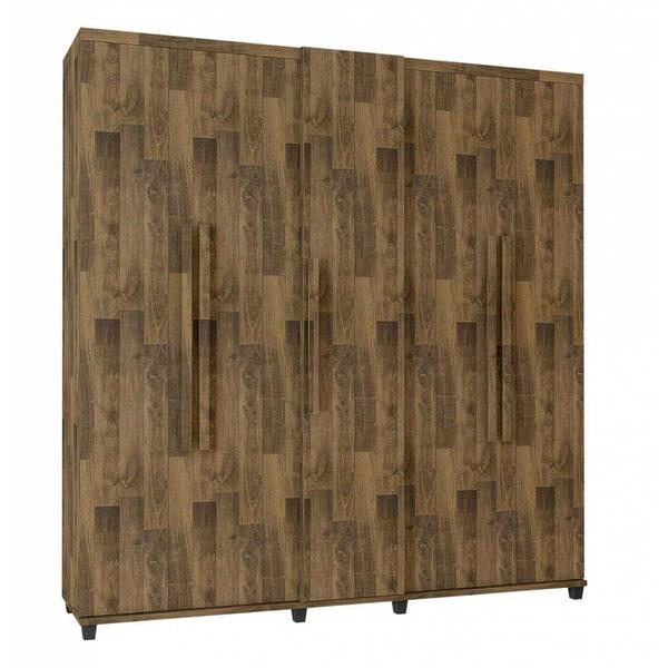 Guarda-roupa Casal 5 Portas Munique Amadeirado
