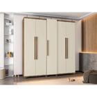 Guarda-roupa Casal 5 Portas Munique Freijó Off White