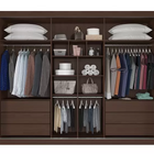 Guarda Roupa Casal 6 Gavetas Com Espelho - Bragança-ipê/off W