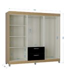 Guarda Roupa Casal 6 Porta 2 Gavetas Tóquio Poquema Móveis Pr