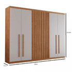 Guarda Roupa Casal 6 Portas 100 Mdf Denver Rufato