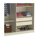 Guarda-roupa Casal 6 Portas 100% Mdf 976 Marfim Areia - Fosca