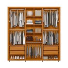Guarda-roupa Casal 6 Portas 100% Mdf Com Espelhos E Pés Veron