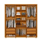 Guarda-roupa Casal 6 Portas 100% Mdf Com Espelhos E Pés Veron