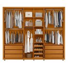 Guarda-roupa Casal 6 Portas 100% Mdf Com Espelhos E Pés Volpi