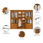 Guarda-roupa Casal 6 Portas 100% Mdf Com Espelhos E Pés Volpi