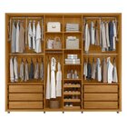 Guarda-roupa Casal 6 Portas 100% Mdf Com Espelhos E Pés Volpi