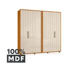 Guarda-roupa Casal 6 Portas 100% Mdf Com Pés Miró Cinamomo