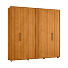 Guarda-roupa Casal 6 Portas 100% Mdf Com Pés Miró Cinamomo