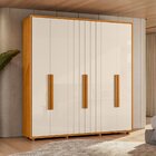 Guarda-roupa Casal 6 Portas 100% Mdf Com Pés Veronese Cinamom
