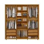 Guarda-roupa Casal 6 Portas 100% Mdf Com Pés Veronese Cumaru/