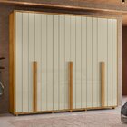 Guarda-roupa Casal 6 Portas 100% Mdf Com Pés Volpi Cumaru/opa