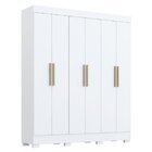 Guarda Roupa Casal 6 Portas 100% Mdf Lisianto Espresso Móveis