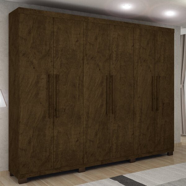 Guarda Roupa Casal 6 Portas 100% Mdf Master Benetil Móveis Av