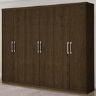 Guarda-roupa Casal 6 Portas 100% Mdf Suede 146001 Castanho -
