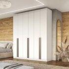 Guarda Roupa Casal 6 Portas 100% Mdf Vicenzo Branco
