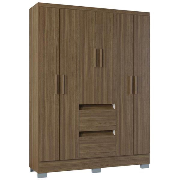 Guarda Roupa Casal 6 Portas 135 Cm 949 Poqq