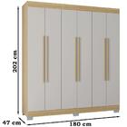 Guarda Roupa Casal 6 Portas 180 Cm 861 Poqq