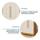 Guarda-roupa Casal 6 Portas 180cm Sakura Espresso Móveis Cina