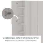 Guarda-roupa Casal 6 Portas 2,30m Aura Yescasa Branco