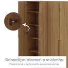 Guarda-roupa Casal 6 Portas 2,30m Aura Yescasa Camaru