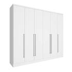 Guarda Roupa Casal 6 Portas 2,70m - Sevilla-neve - Tcil Móveis