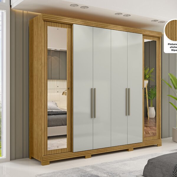 Guarda Roupa Casal 6 Portas 2 Gav Bogotá Espresso Móveis Marr