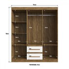Guarda Roupa Casal 6 Portas 2 Gavetas 100 Mdf Napoli Doripel