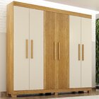 Guarda Roupa Casal 6 Portas 2 Gavetas 100% Mdf Norten Cinamom