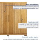 Guarda Roupa Casal 6 Portas 2 Gavetas 100% Mdf Norten Cinamomo
