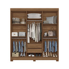 Guarda-Roupa Casal 6 Portas 2 Gavetas 194,40cm Toledo Santos