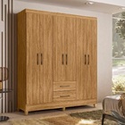 Guarda Roupa Casal 6 Portas 2 Gavetas 1 53m Freijo Panamá Mov