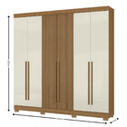 Guarda Roupa Casal 6 Portas 2 Gavetas 2030 Aramóveis
