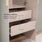 Guarda-roupa Casal 6 Portas 2 Gavetas 220cm X 47cm X 180cm Mi