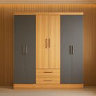 Guarda Roupa Casal 6 Portas 2 Gavetas 8 Prateleiras 1 Cabidei