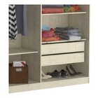 Guarda-roupa Casal 6 Portas 2 Gavetas  Marfim Areia/branco