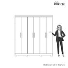Guarda-roupa Casal 6 Portas 2 Gavetas Amarok Cinamomo