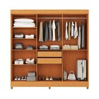 Guarda-roupa Casal 6 Portas 2 Gavetas Apolo Freijó / Grafite